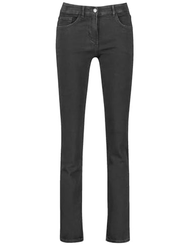 Gerry Weber women's 5-pocket jeans SOL꞉INE BEST4ME slim fit long size plain regular length, long size dark blue 34 on sale